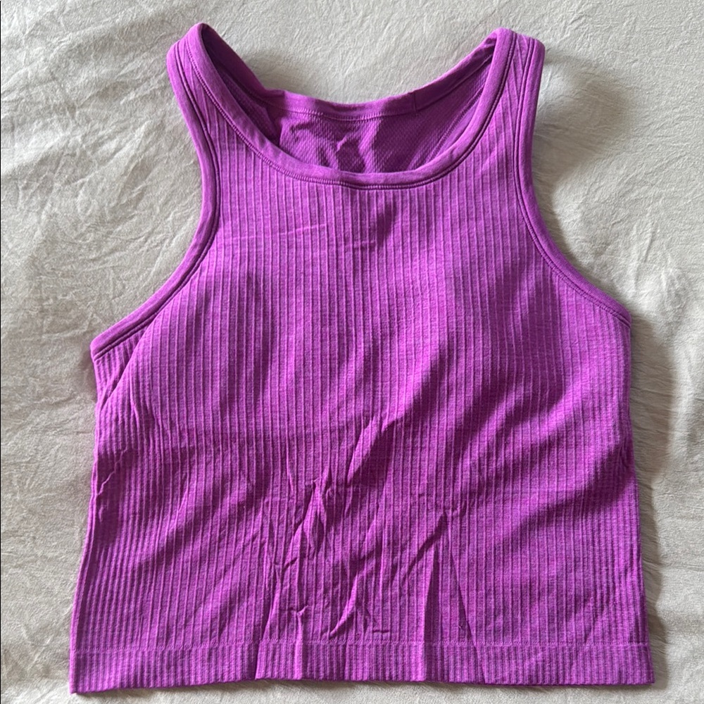 Lululemon Ebb to Street Cropped Tank Size 6